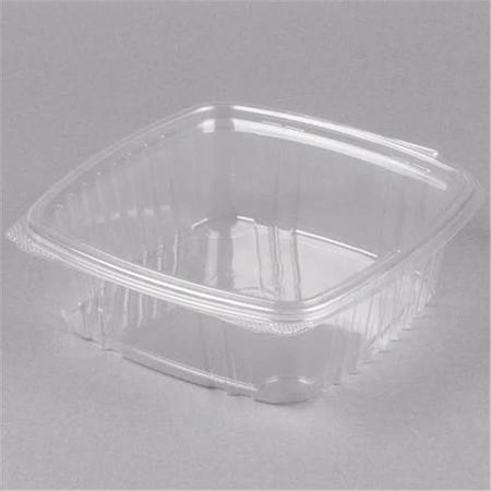 GENPAK Genpak AD48 48 oz Apet Plastic Hinged Deli Container; Clear - Case of 200 AD48